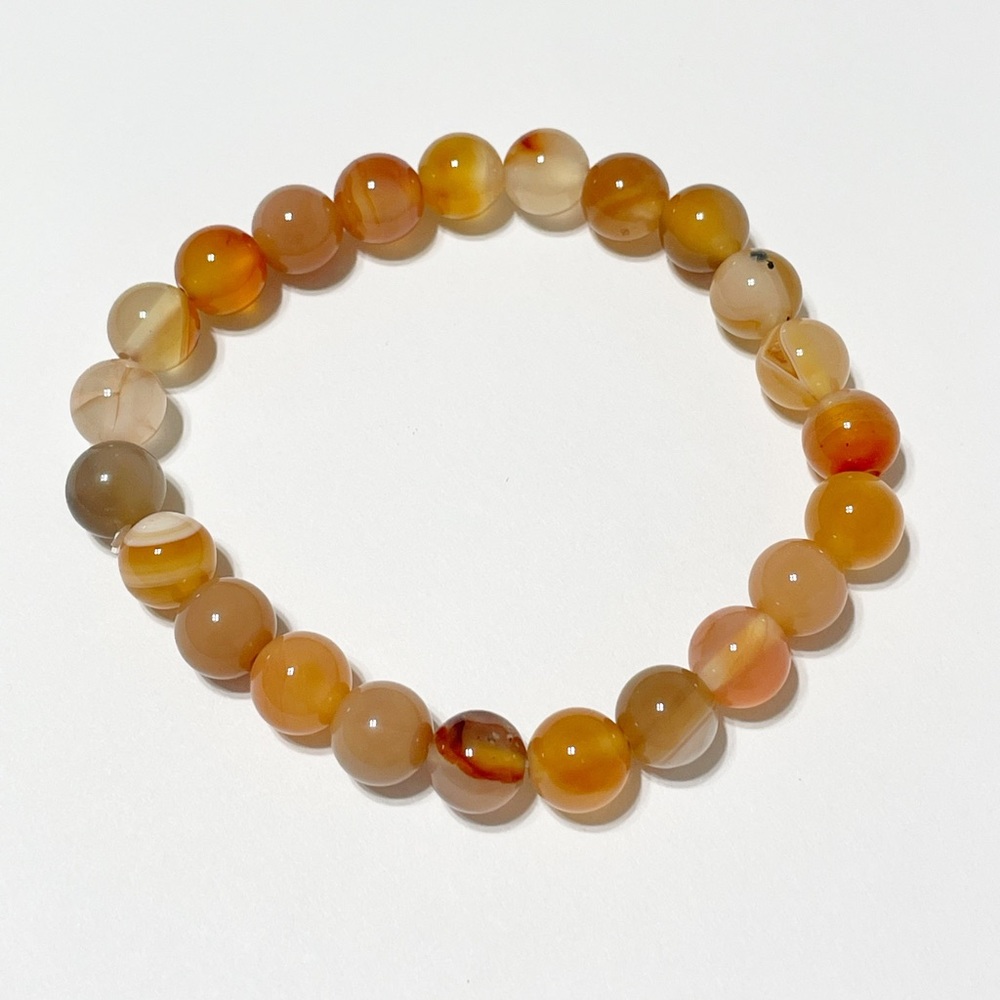 Natural Stone - Natural Agate Crystal Healing Bracelets 8mm